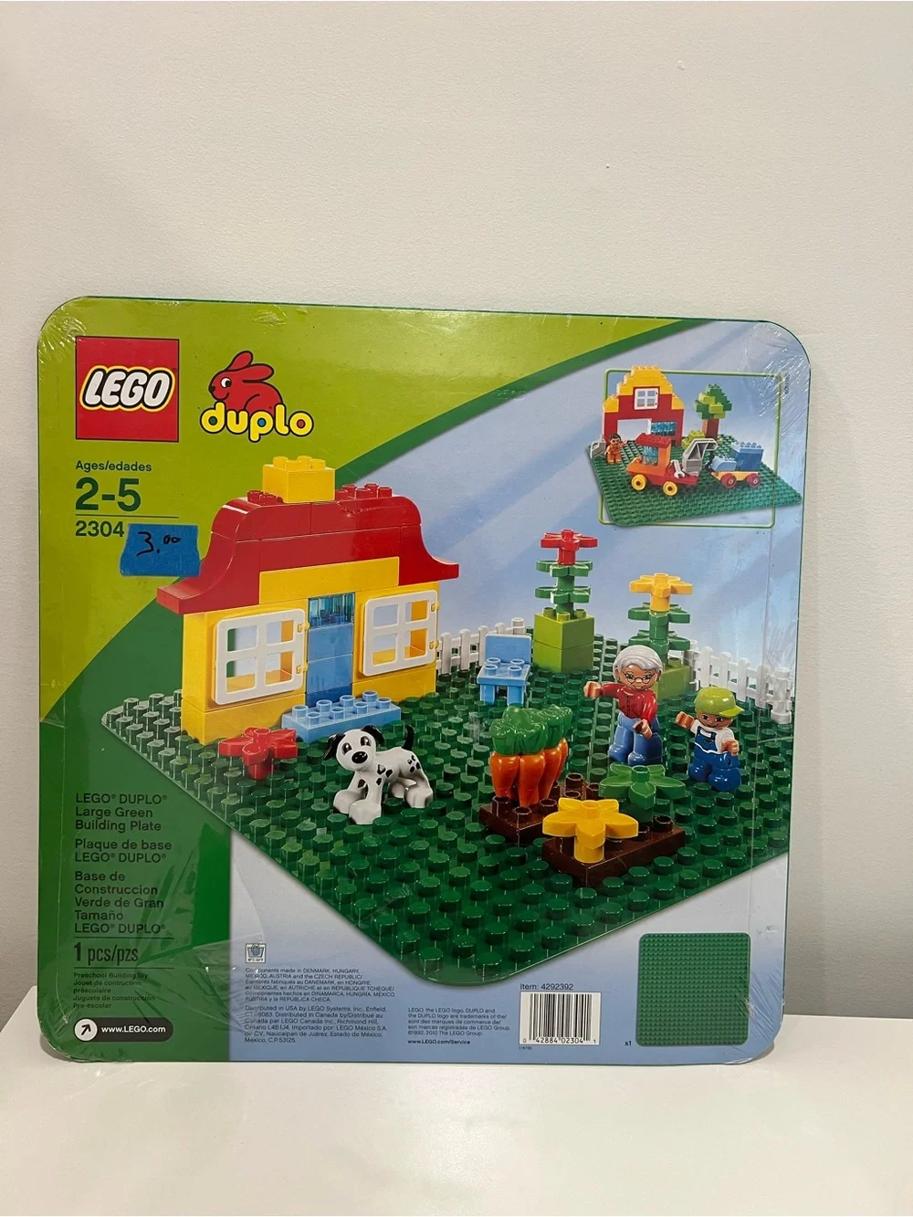 NEW LEGO DUPLO Large Green Building Plate - 24 x 24 - Picture 2 of 2